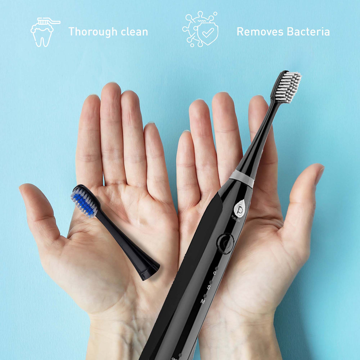 Pursonic Ultimate Oral Care Bundle – Smart Electric Toothbrush, Oral Irrigator, LED Whitening, and Ayurvedic Oil
