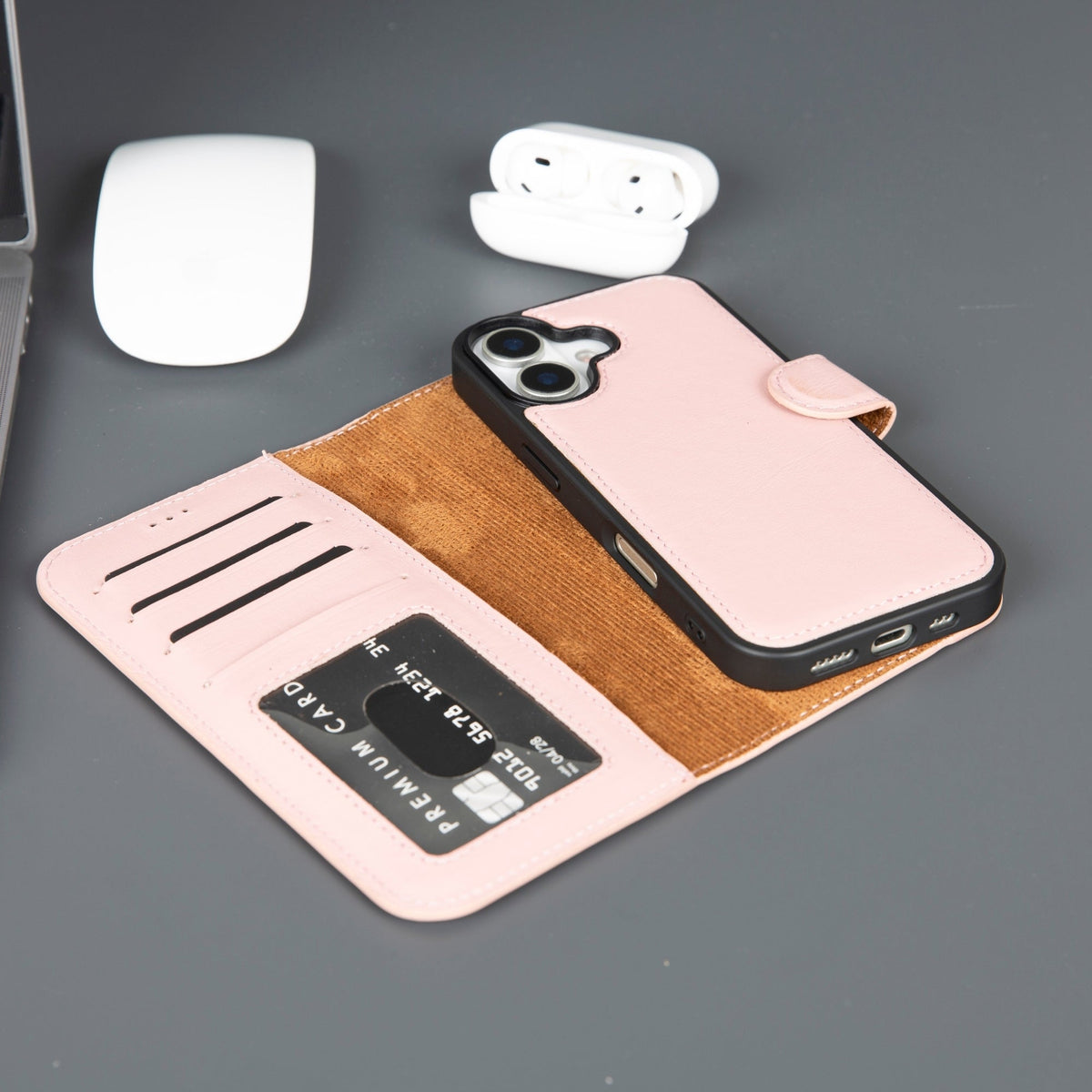 Casper iPhone 18 Full-Grain Leather Wallet Case