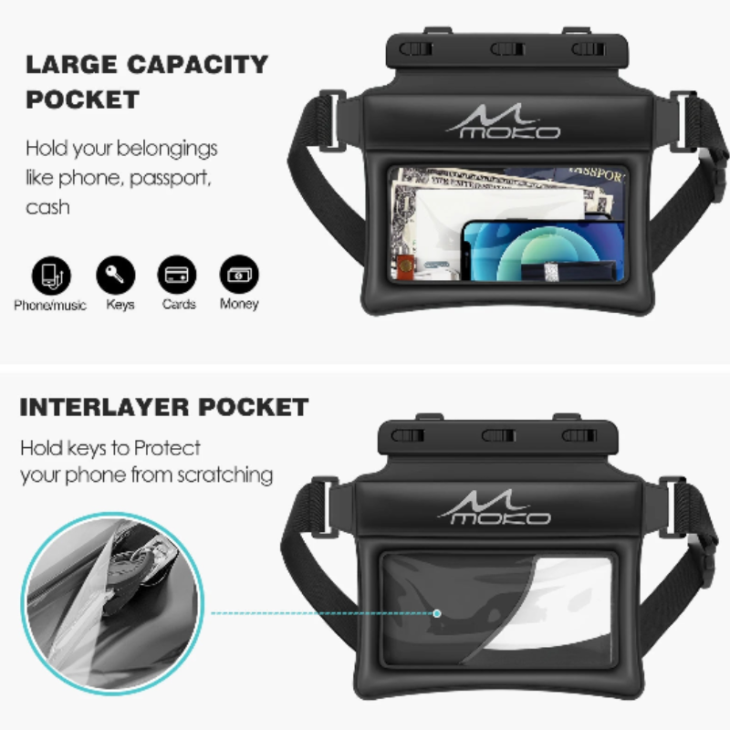 Waterproof Floating Phone Pouch Dry Bag for Water Sports